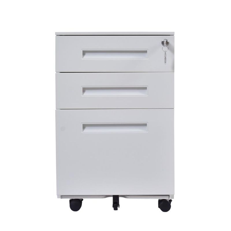 All Steel Construction 3 Drawer Cabinet with Lock in Chinese
