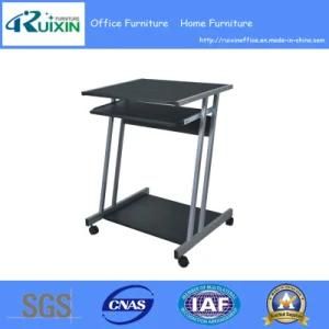 Home Furnishings Small Computer Desk with Shelf - Cherry Black (RX-7922)