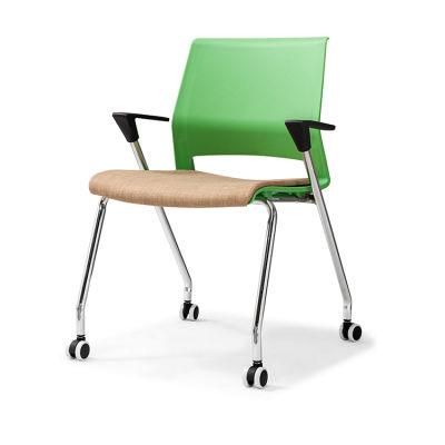 Popular Plastic Furniture School Folding Visitor Conference Office Training Acrylic Chair