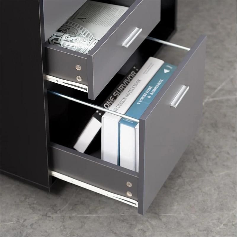 Home Office Mobile File Cabinets for Printer Stand with Storage on Wheels