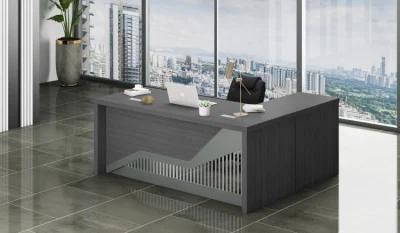 Modern Design Manufacture Office Wooden Furniture MDF Steel L Shape Office Table