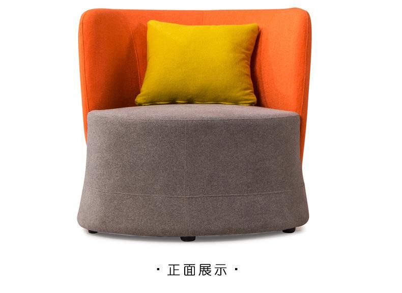 Low Back Tub Chair as Single Seater Sofa Chair in Fabric Colors