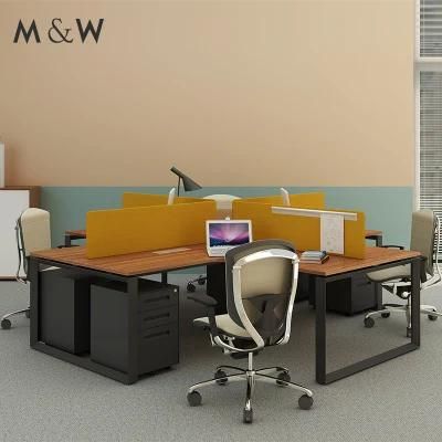 Popular Design Furniture Modern Frame Foshan Small Staff Computer Workstation Desk Office Workstation