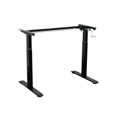 Ergonomic Standing Height Adjustable Base, Hand Crank Adjustable Height Standing Desk for Office Home