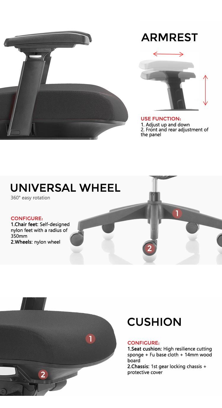 Promotion Desk Design Fixed Wholesale Furniture Ergonomic Office Chair
