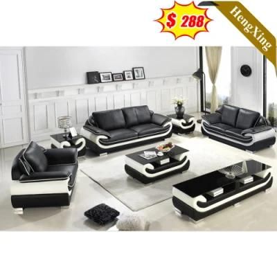 Modern Home Living Room Furniture Sofas Office Wooden Frame Leather PU 1/2/3 Seat Sofa