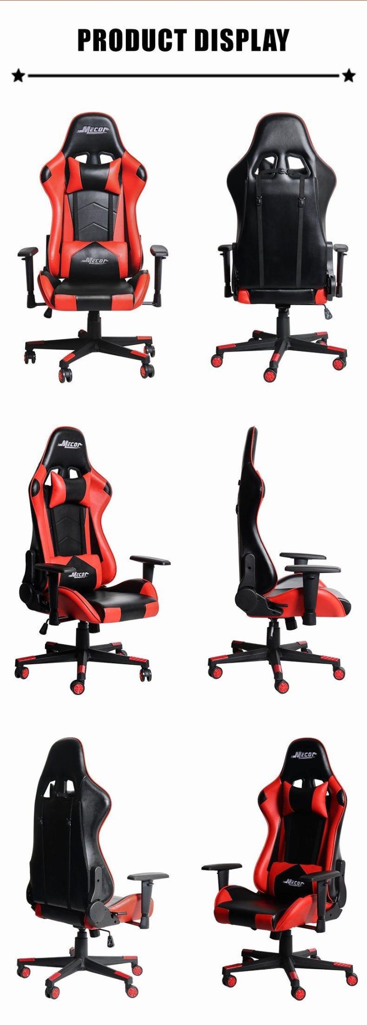 New Leisure Simple PU Leather Multi-Functional Luxury Ergonomic Gaming Chair