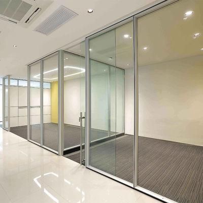 Aluminum Frame Soundproof Glass Partition Full Height Office Wall Divider