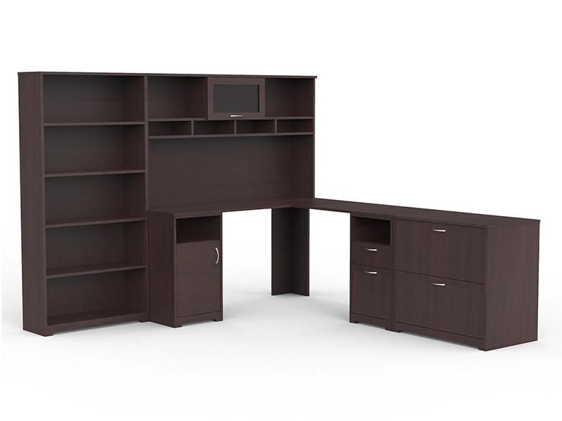 High Quality Modern Home Office Desk Computer Desk Set with Hutch