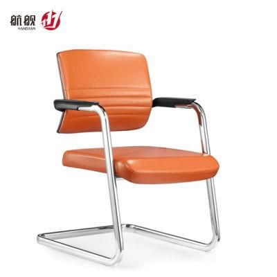 Workwell Metal Meeting Room Conference Chair Leather Visitor Chair