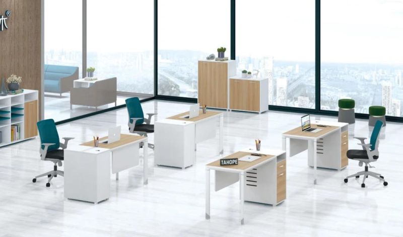 Office Table Top Quality Assemble Partitions Computer Desks for Clerk