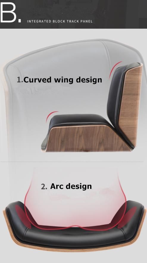 Blendwood Modern Swivel Computer Executive Office Leather Chair