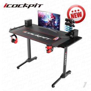 Icockpit Gamer Workstation Iron Office Computer Table Extension Stand Gaming Desk Computer Office Desk