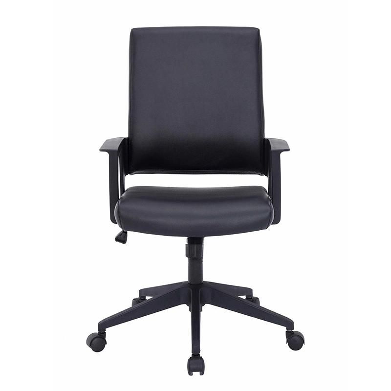 MID-Back Fixed Armrest Leather Computer Executive Office Chair