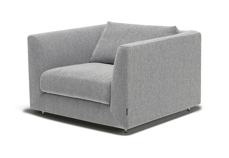 Grey Fabric Artificial Leather Hotel Lobby Sofas and Waiting Room Benches for Entrances