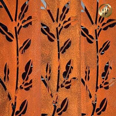 Metal Outdoor Corten Steel Decorative Customized Screen