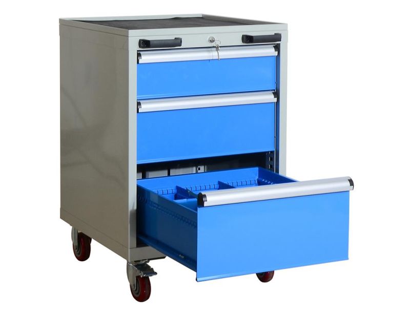 4 Drawers Metal Tool Cabinet with Lock
