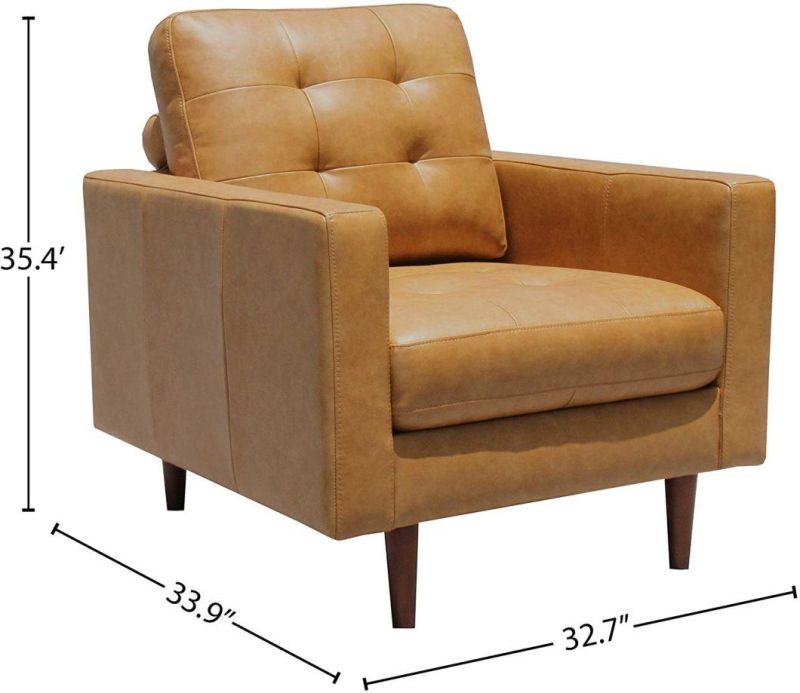 High Back Leisure Sofa Lounge Chair Sofa with Thicken Cushion