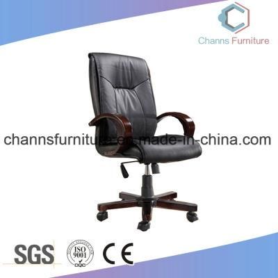 High Quality Luxury Wooden Base Office Executive Boss Revolving Chair