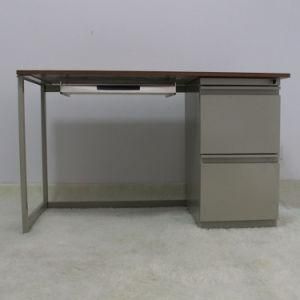 Metal Steel Home Single White Office Desk Wooden Computer Table Desk