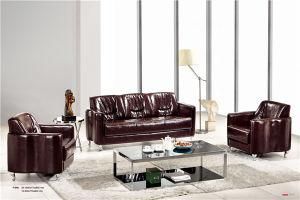 Chrome Base PU/Leather Office Knock Down Sofa F-048 1+1+3 (1+1+2+3)