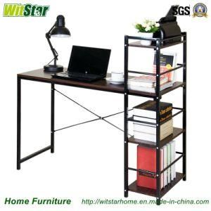 Fashion Metal Wood Office Desk with Bookshelf (WS16-0013, for home furniture)