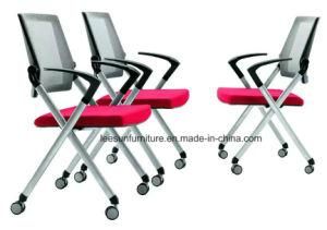 School Learning Furniture Upholstered Arm Nesting Office Mesh Training Chair (LB2006-2)