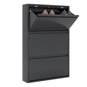 Household Shoe Cabinet, Three-Story Drawer Cabinet