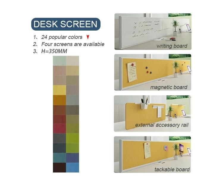 Modular Furniture Y Shape 120 Degree 3 Person Office Workstations