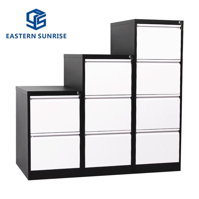 Front Pull Handle Steel Metal Storage Vertical Filing Cabinets