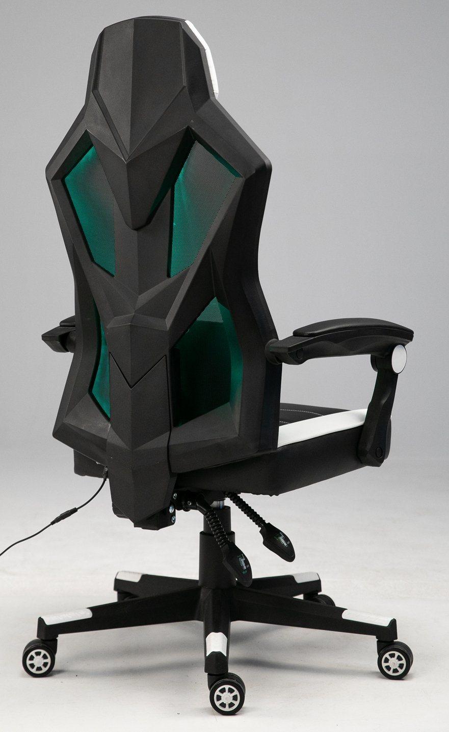 Gaming Chair Mesh LED Mesh Chair Video Game Chairs Mesh Ergonomic High Back