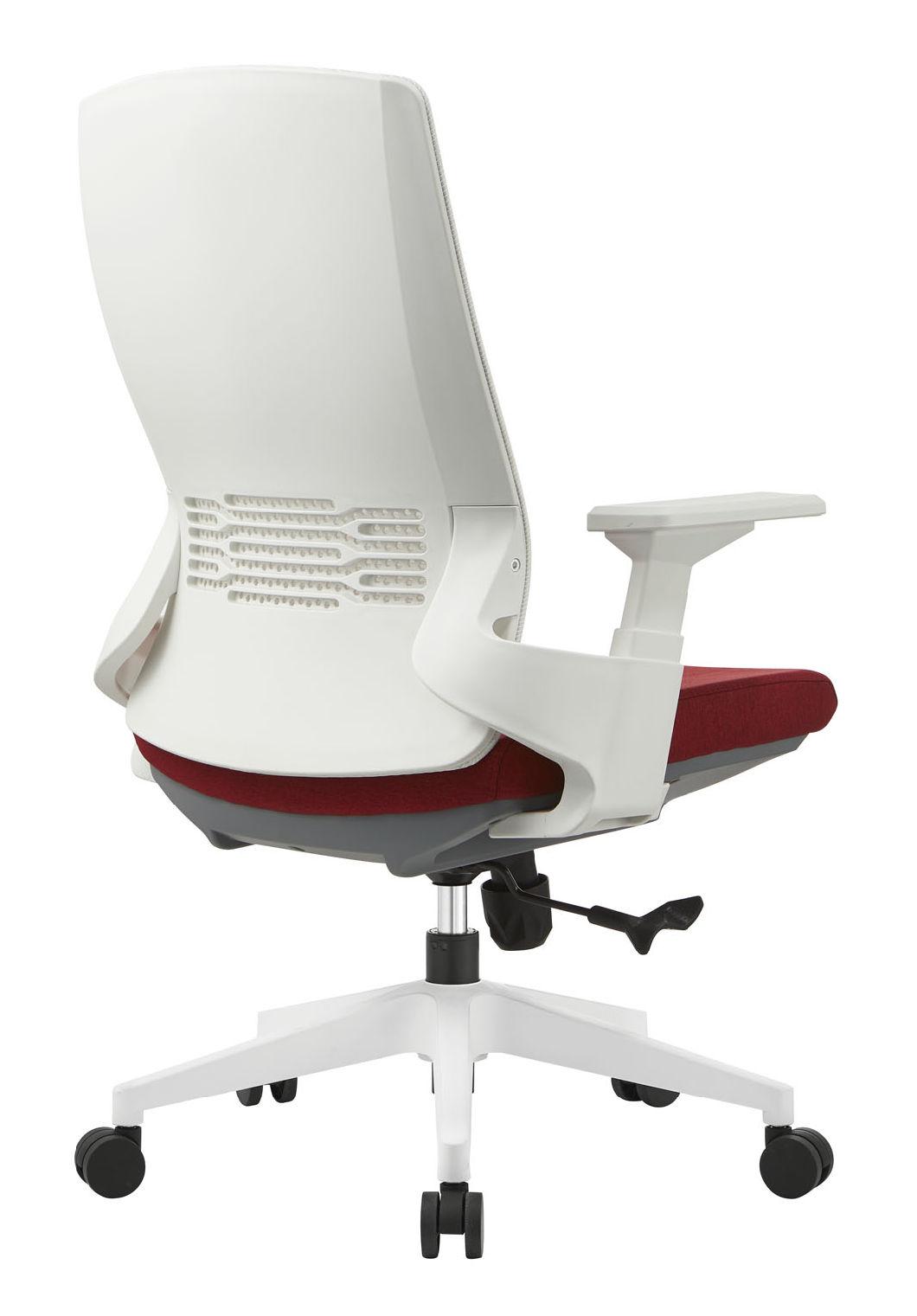 White Frame Bionic Swivel Chair Mesh Chair