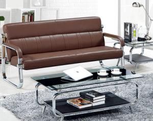 Three Seater Brown Color Leisure Metal Office Sofa