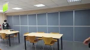 Aluminum Frame Soundproof Melamine Wooden Panel Movable Partition Walls for School