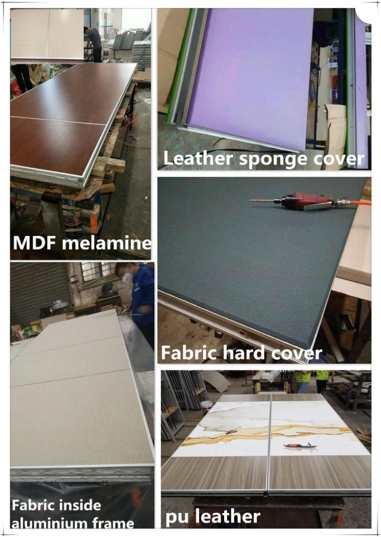 Sliding Aluminium Track Restaurant Movable Sound Proof Partition Wall