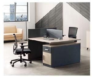 Efficient Office Partition Furniture Desk Wooden 2 Seats Workstation Table (KL-205-1)