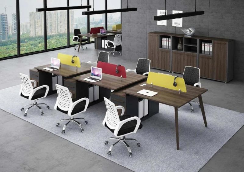 Newest 2 Sides Work Desk Office Furniture 6 People Partition Office Tables