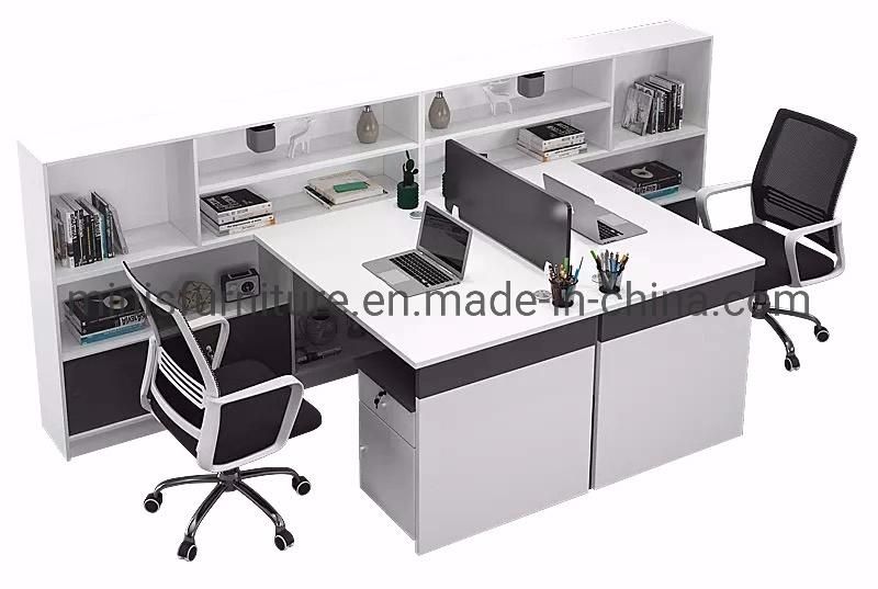 (MN-WS246) Office Factory Cabinet 2 People Partion Desk Workstation