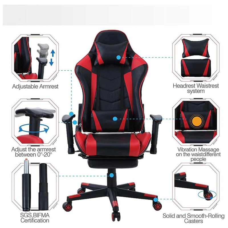 Massage Swivel Gaming Office Ergonomic Racing Chairs