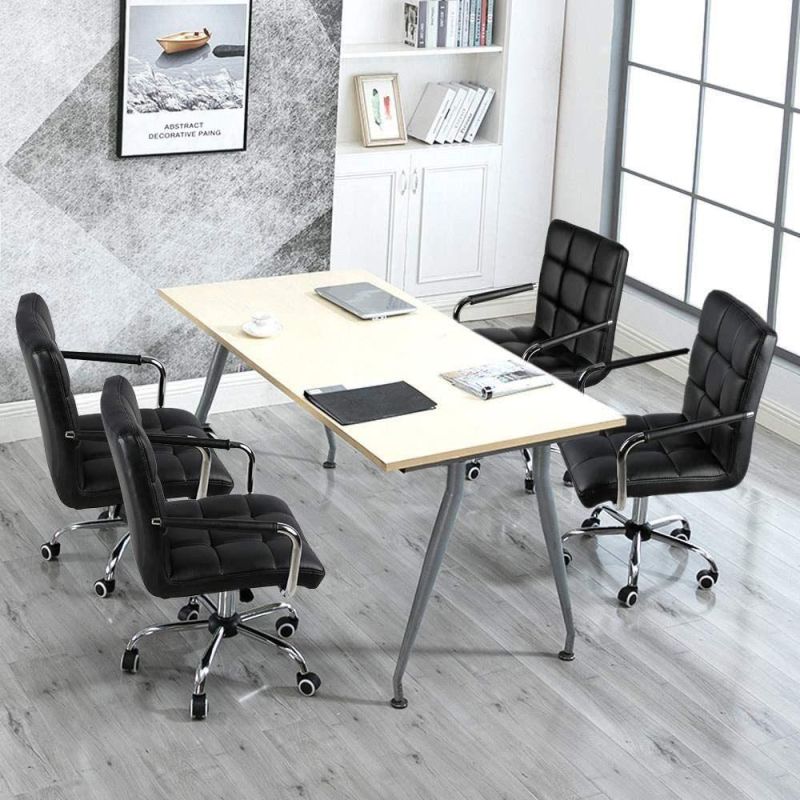 Li&Sung PU Leather Midback Executive 360 Swivel Office Chair