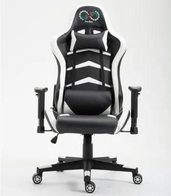 PU Racing Wheel Office Gaming Desk Chair with Footrest