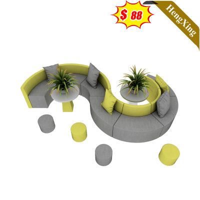 Luxury Design Factory Modern Living Room Furniture Office Comfortable Waiting Chair Area Medium Back Reclining Sofas