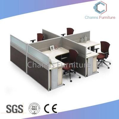 Project Four Seats L Shape Office Workstation (CAS-W31433)