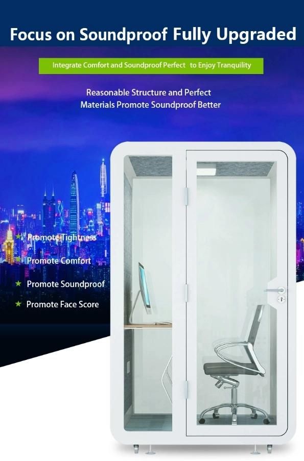 Top Quality Fashion Mini Soundproof Mobile Privacy Pods Office Isolation Room