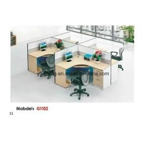 Wooden Furniture Office Partition Workstation Modular Desk Yf-G1102