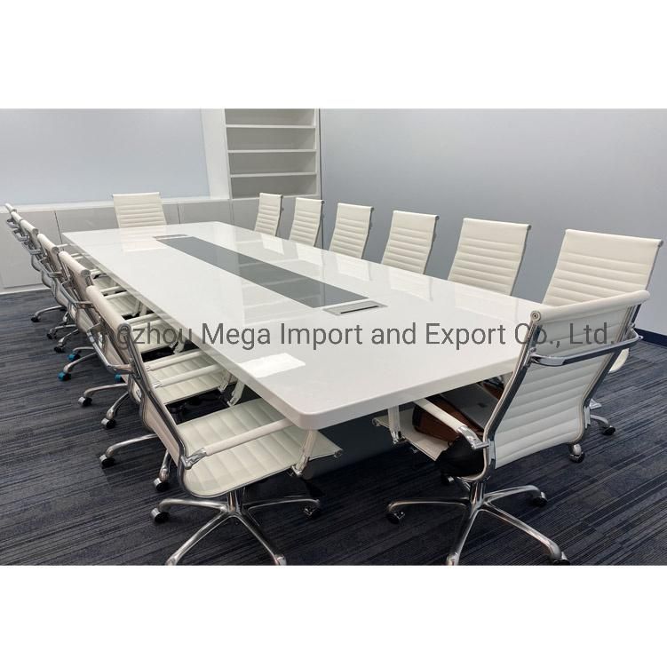 White High Glossy Office Conference Table