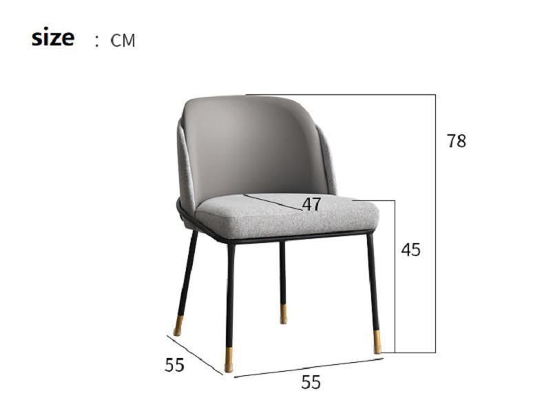 European Style Stainless Steel Black Leg Change Color Chair Furniture Wholesale Dining Chair