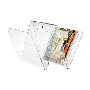 W Shape Magazine Holder Color Acrylic Brochure Holder