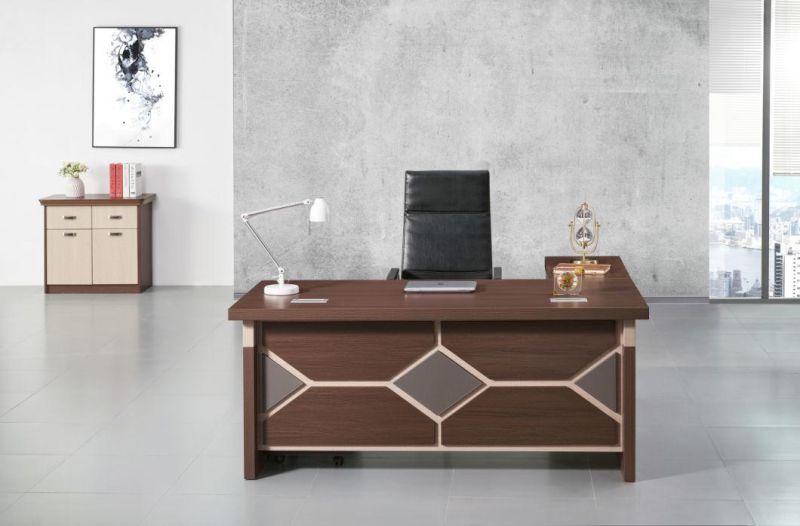 Modern Design Safe Material MDF 160cm 180cm 200cm Wooden Executive Office Desk