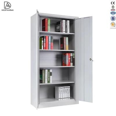 2 Doors Push-Pulling 1 Piece / Carton Box Metal File Cabinet Office Bookcase